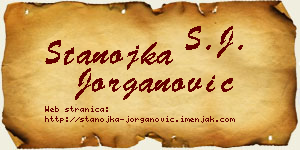 Stanojka Jorganović vizit kartica